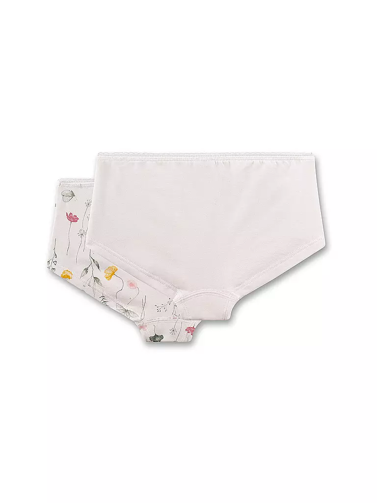 SANETTA | Culottes pour filles, lot de 2, white pebb | 