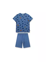SANETTA | Ensemble pyjama garçon 2 pièces (T-shirt et short) | Bleu