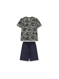 SANETTA | Ensemble pyjama garçon 2 pièces T-shirts et shorts | Olive