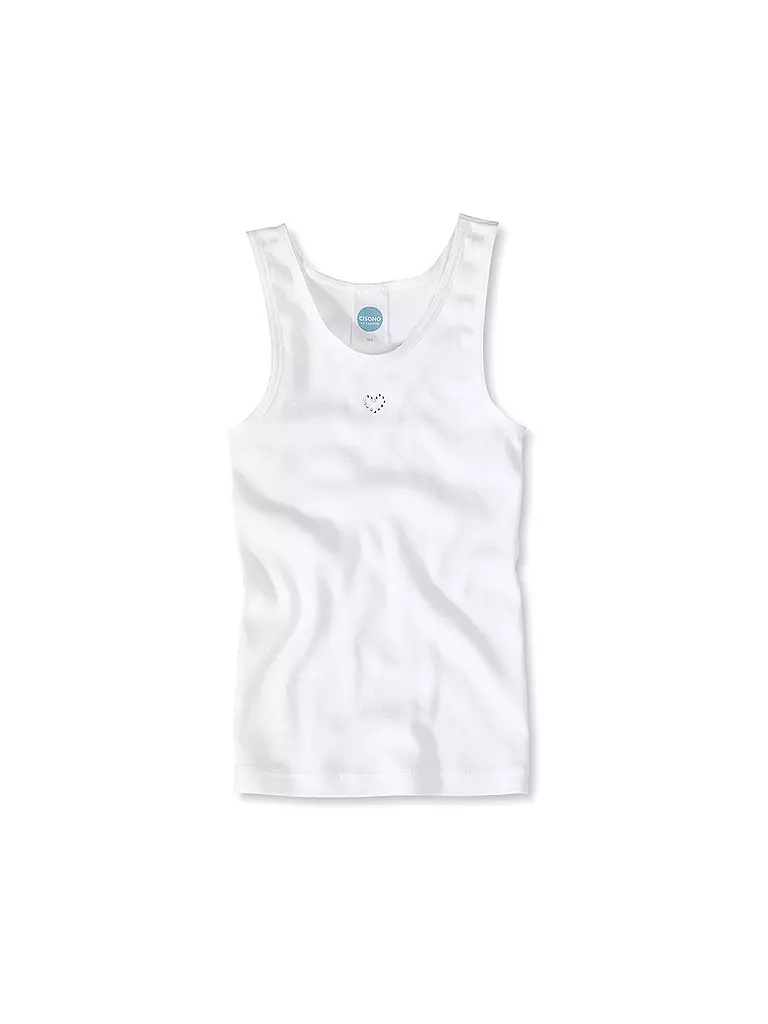 SANETTA | Fille - Débardeur Cotton Love | weiss