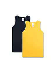 SANETTA | Lot de 2 débardeurs garçon jaune doré | Jaune
