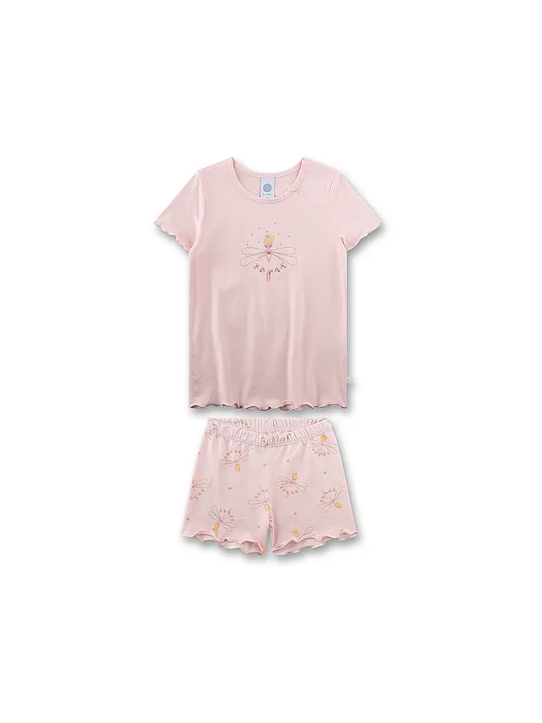 SANETTA | Pyjama fille 2 pièces T-shirt et short | Rose