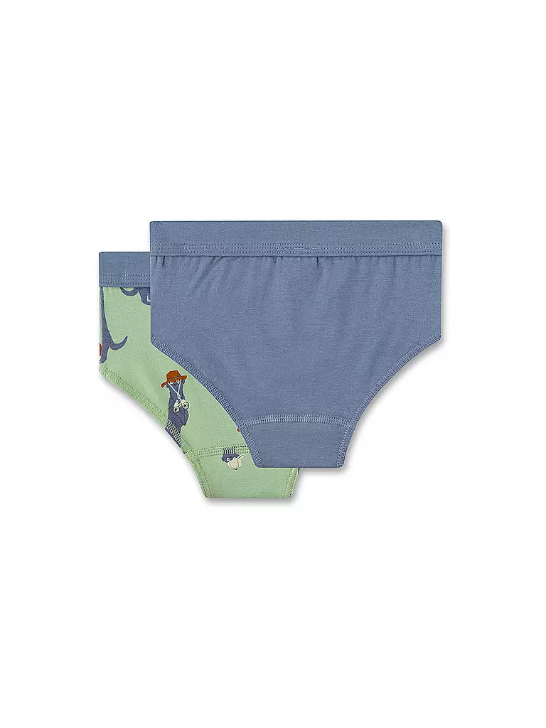 SANETTA | Slip garçon lot de 2 vert jade | 