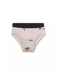 SANETTA | Slip garçon nature mel | Gris clair