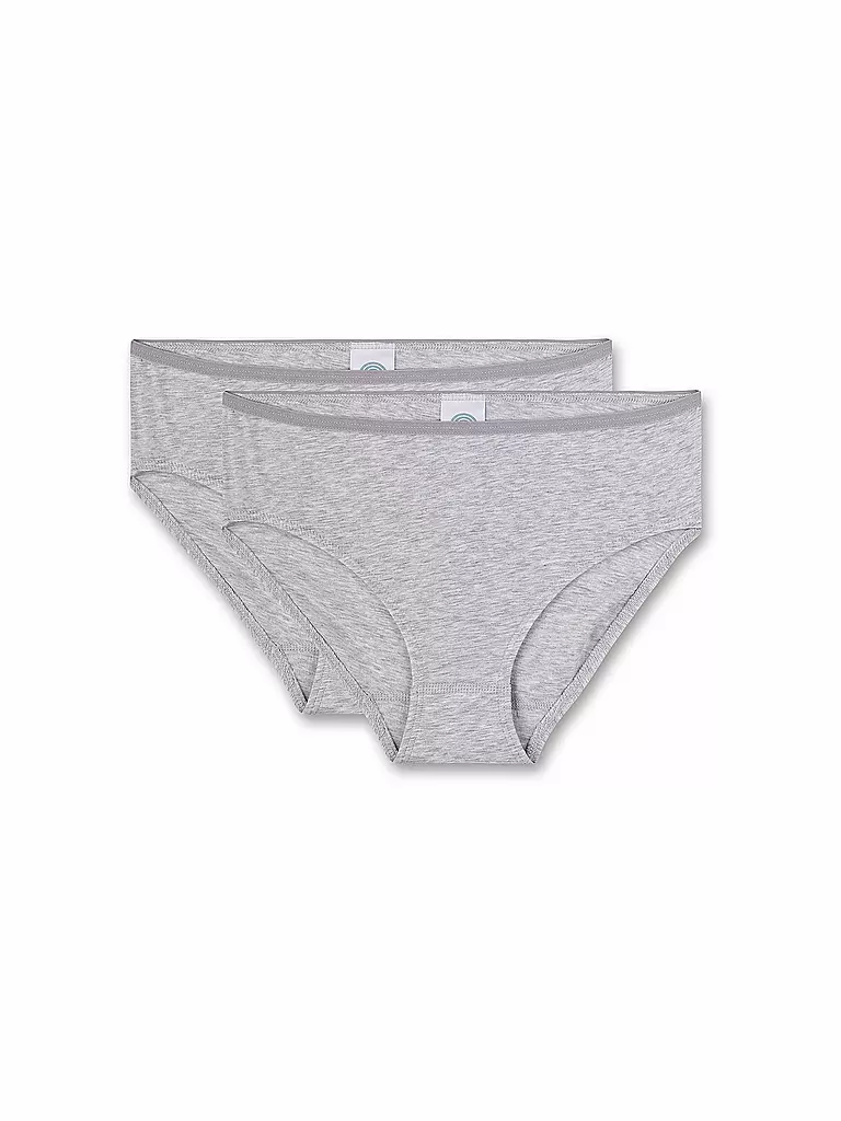 SANETTA | Slip pour fille, lot de 2, gris clair | grau