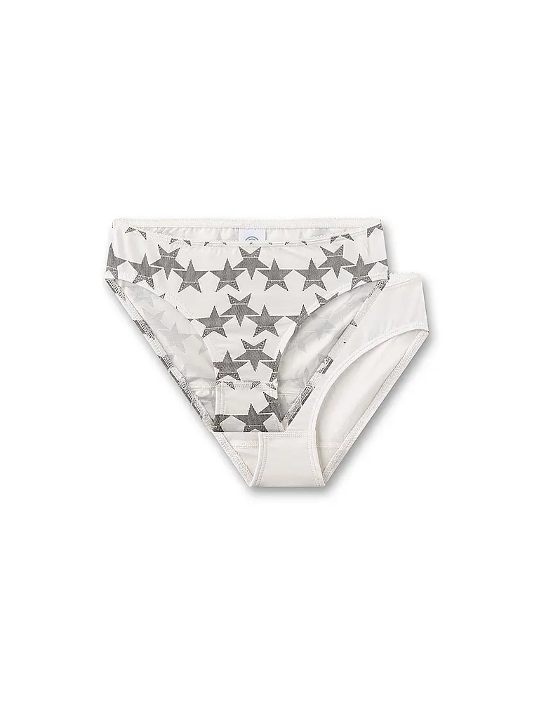 SANETTA | Slip pour fille, lot de 2, white pebb | Crème