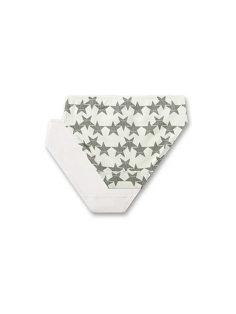 SANETTA | Slip pour fille, lot de 2, white pebb | 