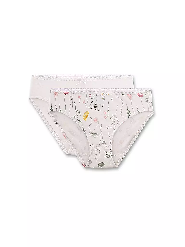 SANETTA | Slip pour fille, lot de 2, whitepebb | creme