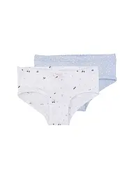 SANETTA | Slips pour filles, lot de 2, blanc | Blanc