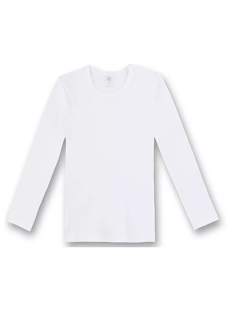 SANETTA | T-shirt à manches longues pour enfant, décontracté, en coton, blanc | Blanc