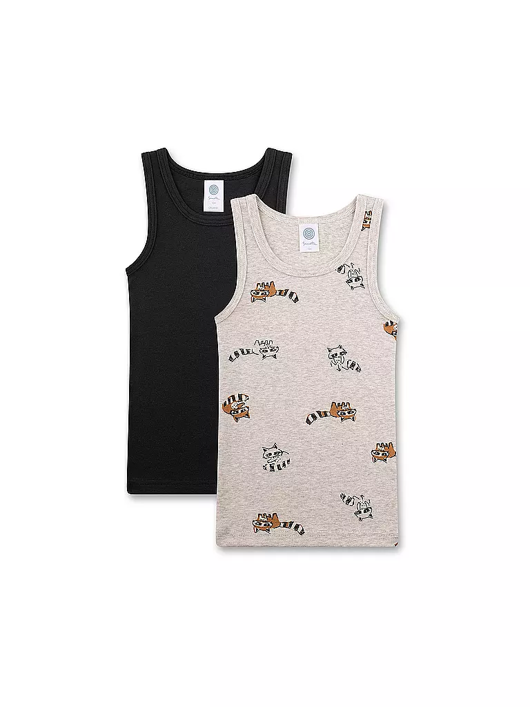 SANETTA | Top garçon lot de 2 nature mel | grau
