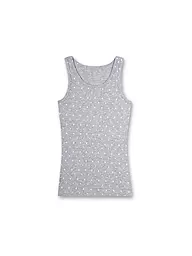 SANETTA | Top pour fille - Débardeur gris clair chiné | Gris clair