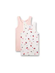 SANETTA | Top pour fille - Débardeur lot de 2 white pebb | Crème