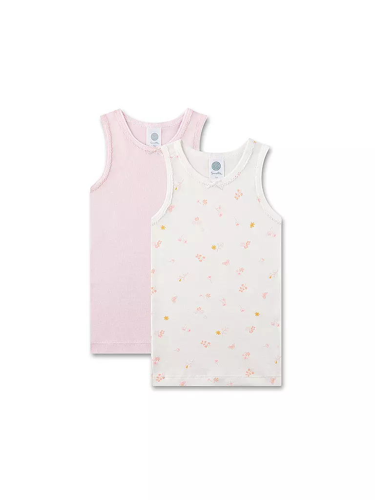 SANETTA | Top pour fille lot de 2 white pebb | creme