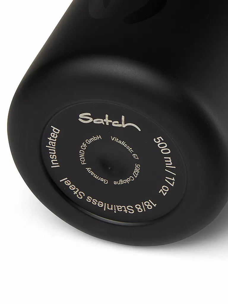 SATCH | Gourde 0,5l Inox Noir |
