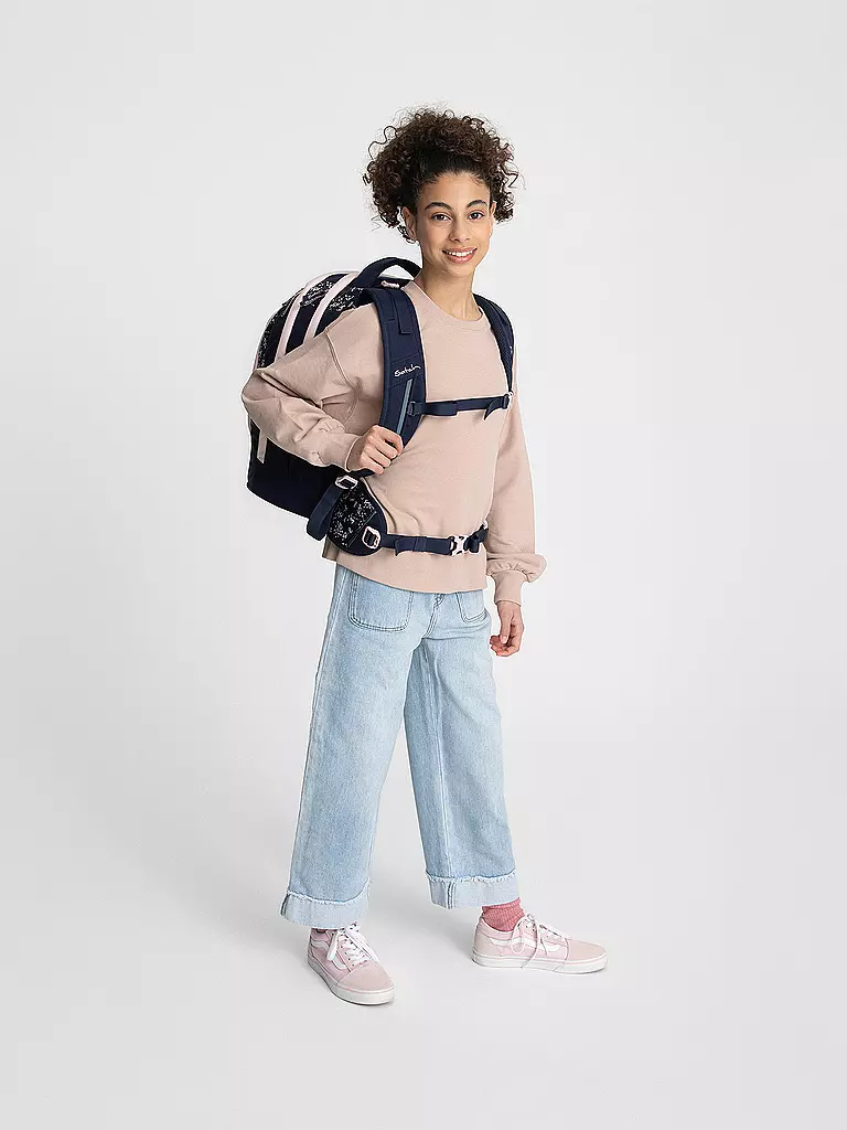 SATCH | Pack de sac à dos scolaire - Bloomy Breeze | Bleu foncé