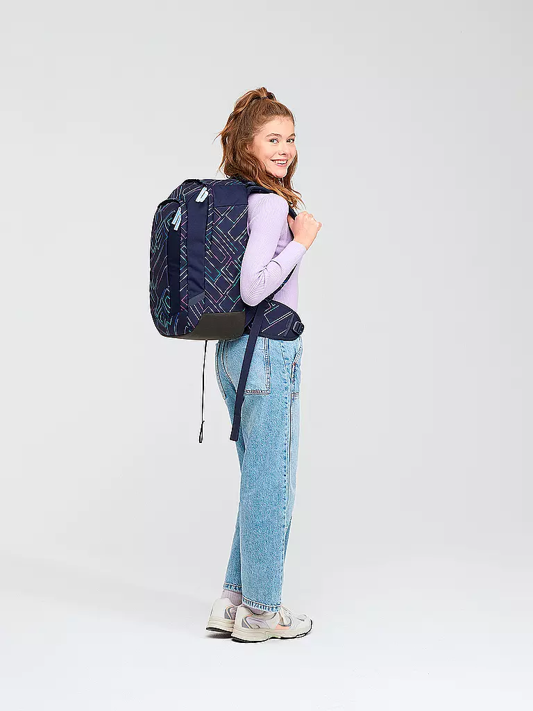 SATCH | Sac à dos scolaire Air Purple Lazer | Bleu foncé