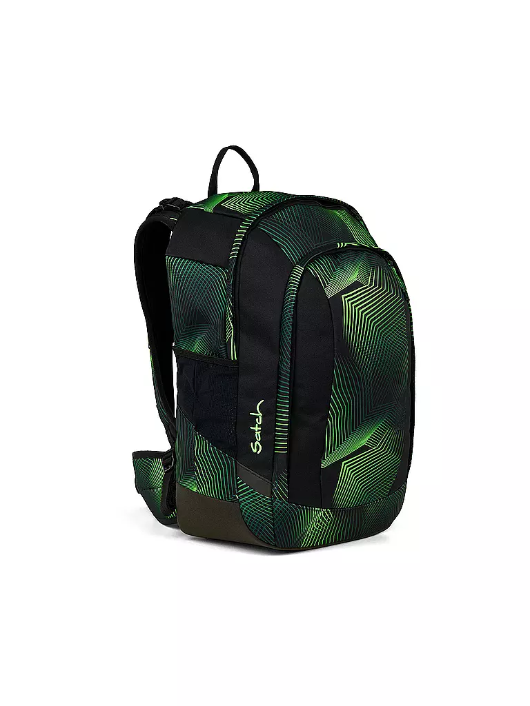 SATCH | Sac à dos scolaire Air Seismic Green | Noir
