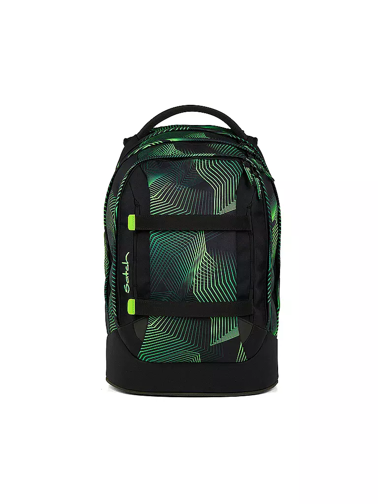 SATCH | Sac à dos scolaire Pack Seismic Green | Noir
