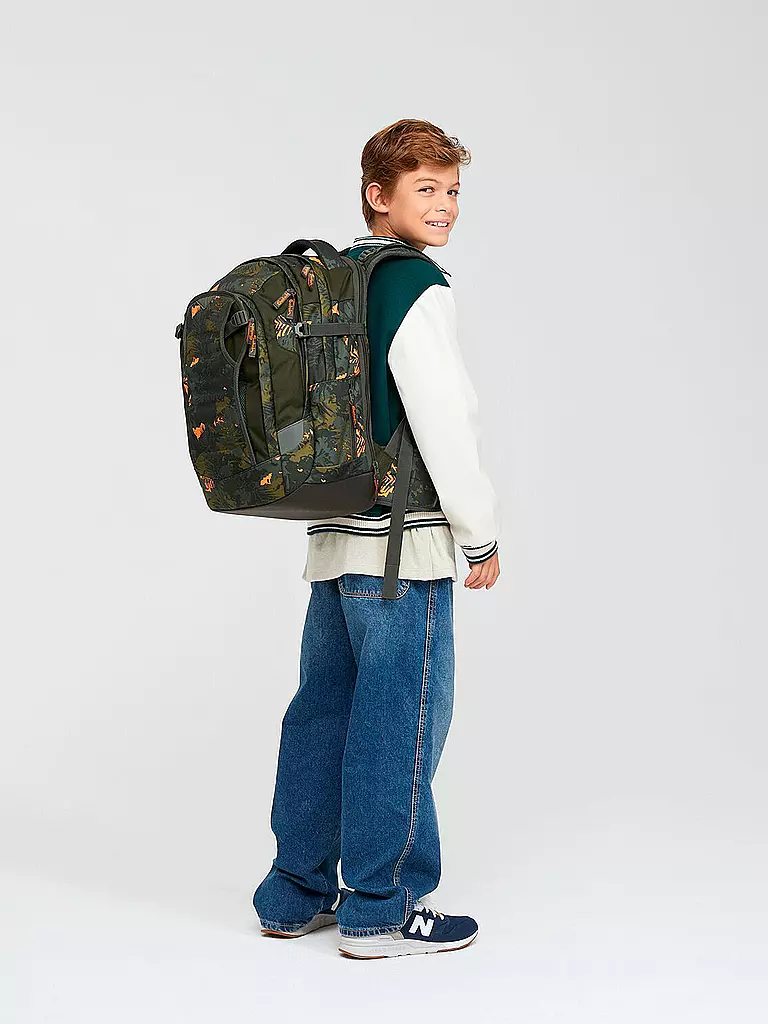 SATCH | Sac à dos scolaire Satch Match Jurassic Jungle | dunkelgrün