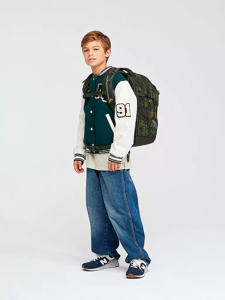 SATCH | Sac à dos scolaire Satch Match Jurassic Jungle | dunkelgrün