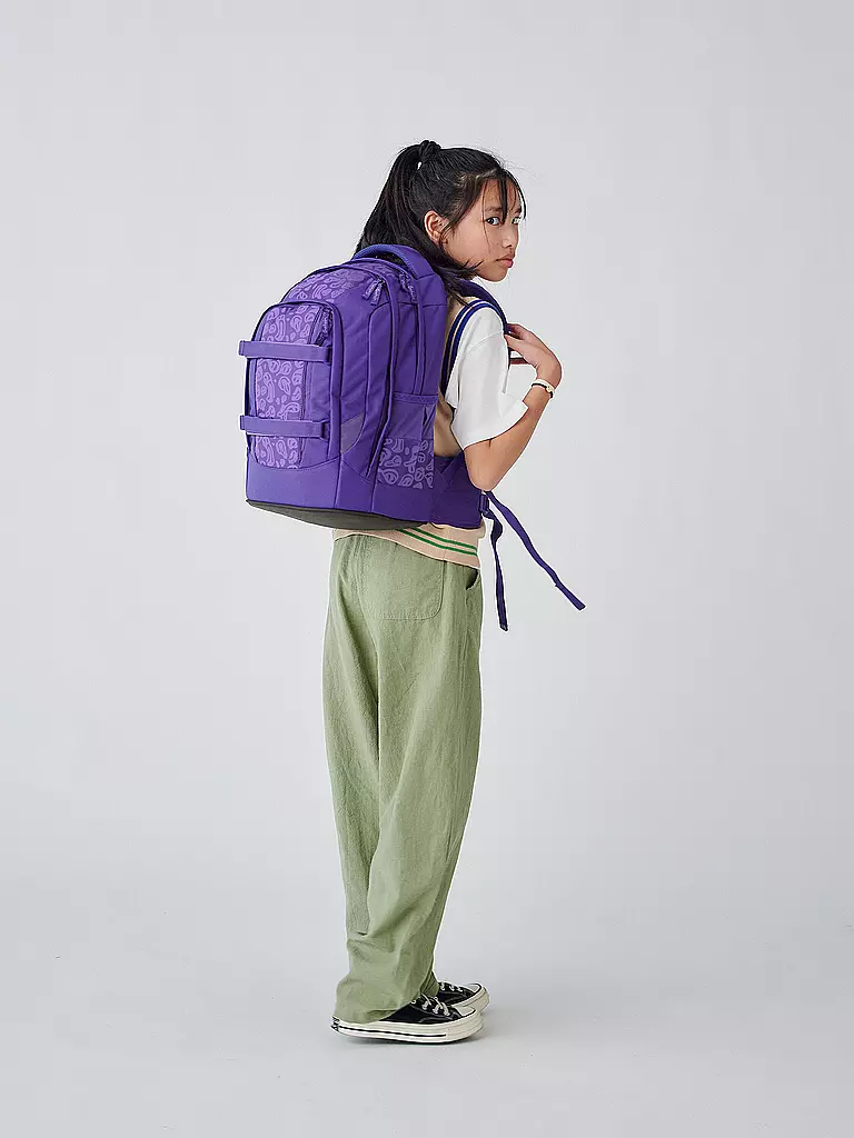 SATCH | Sac à dos scolaire Satch Pack Bright Faces | Lilas