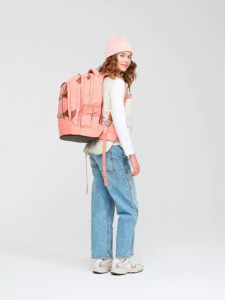 SATCH | Sac à dos scolaire Satch Pack Nordic Coral | Corail