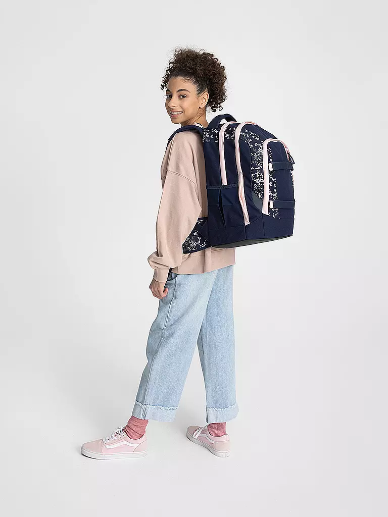 SATCH | Schulrucksack Pack - Bloomy Breeze | Bleu foncé