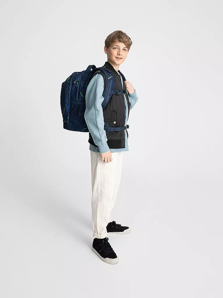 SATCH | Schulrucksack Pack - Blue Tech | Bleu foncé