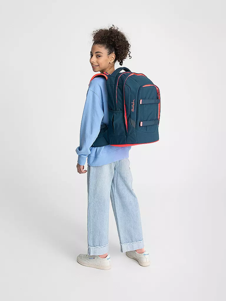 SATCH | Schulrucksack Pack - Pink Phantom | Bleu foncé