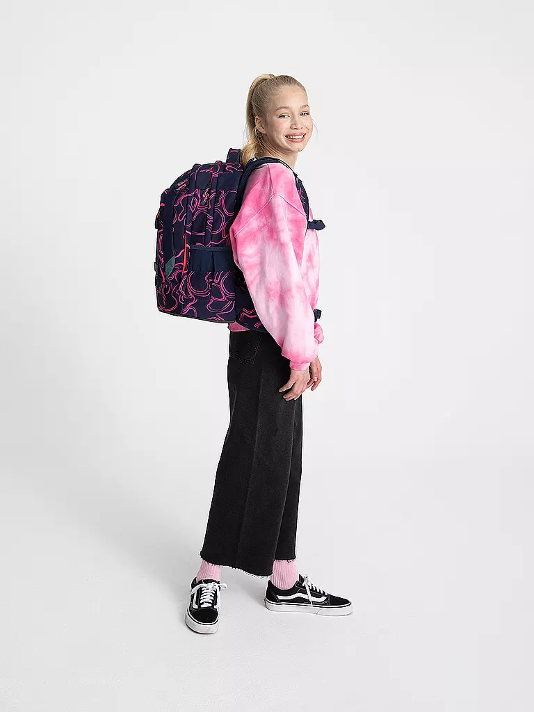 SATCH | Schulrucksack Pack - Rose Suprême | Bleu foncé