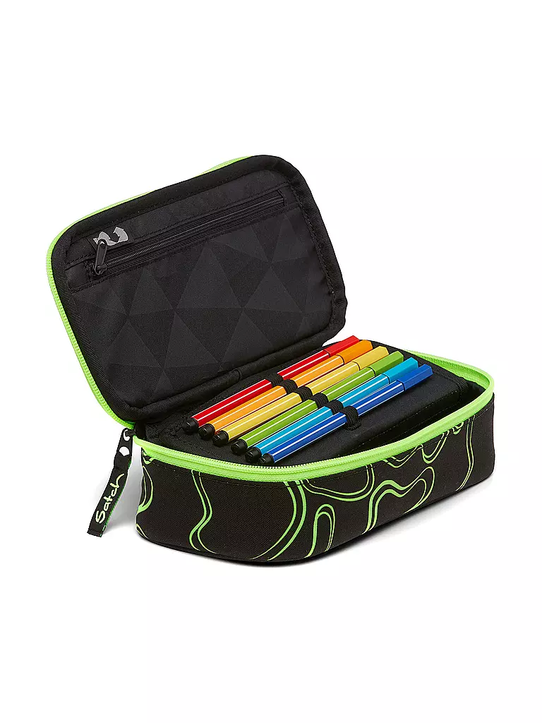 SATCH | Trousse - Schlamperbox Green Supreme | Noir