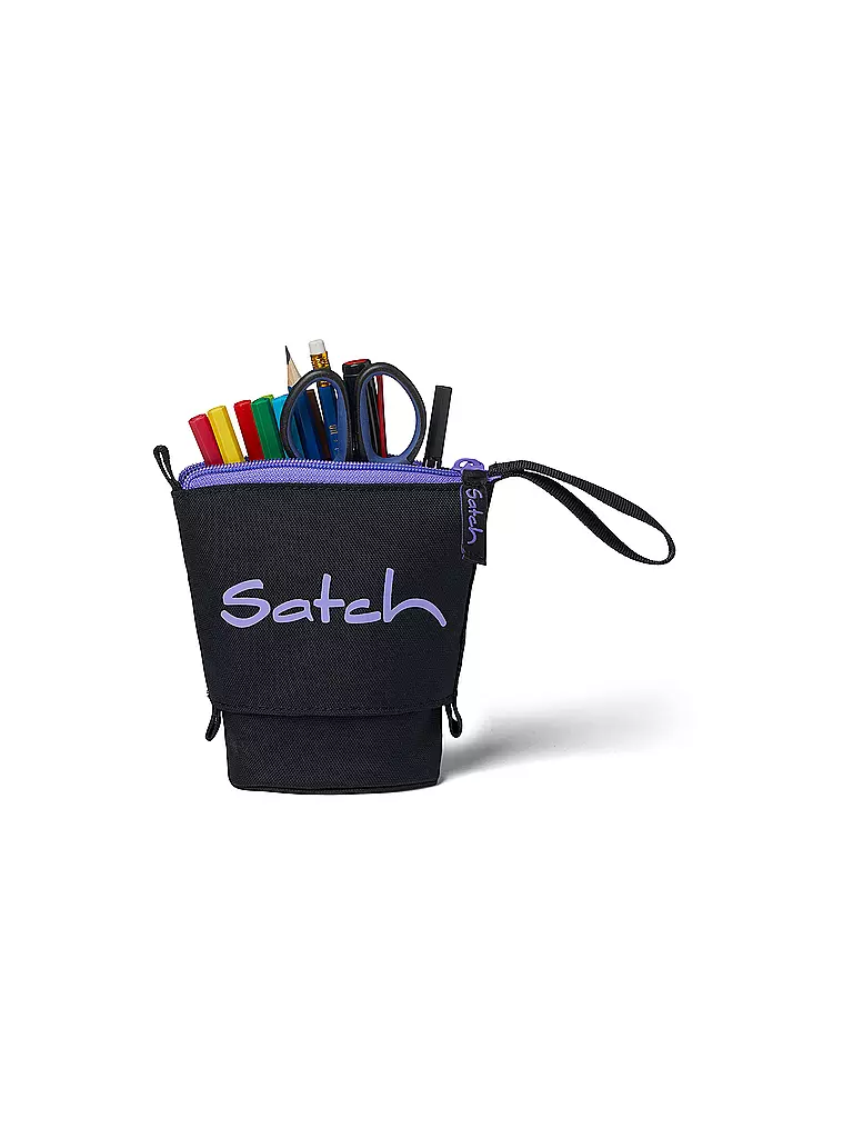 SATCH | Trousse Pencil Slider Purple Phantom | schwarz