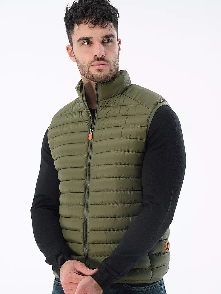 SAVE THE DUCK | Gilet matelassé ADAM | Olive