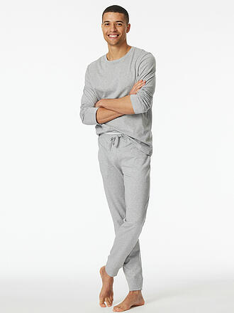SCHIESSER | Pyjama Hose MIX + RELAX grau-mel.