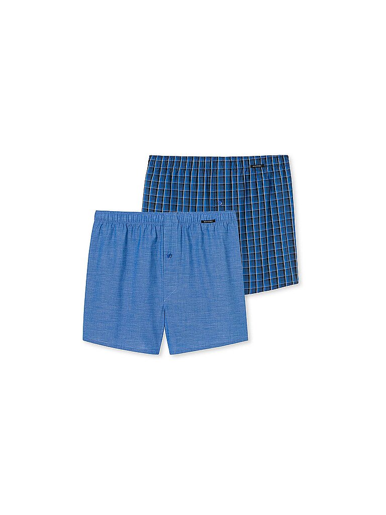Boxershorts lot de 2 royal bleu S