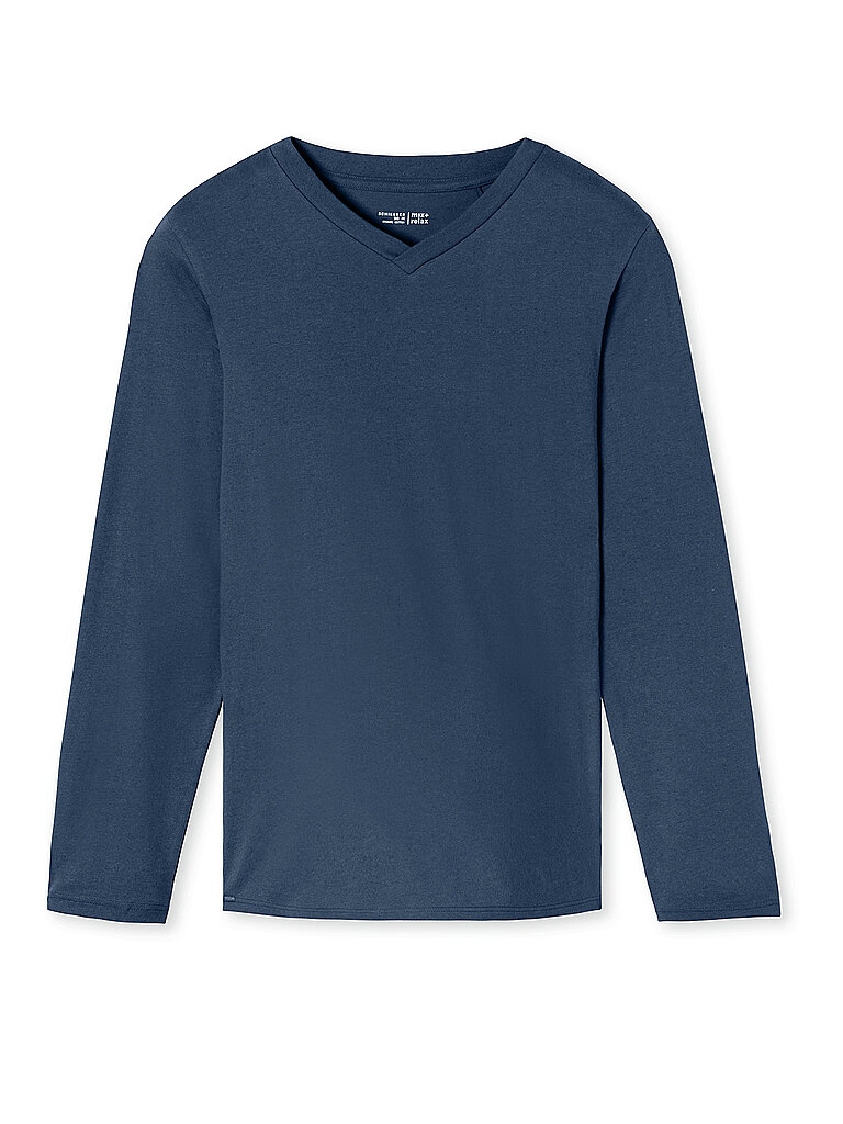 Pyjama T-shirt manches longues MIX + RELAX royal bleu 50