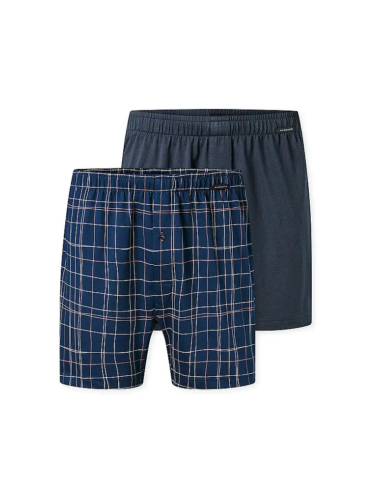 SCHIESSER | Boxershorts Lot de 2 assortis 11 | Bleu