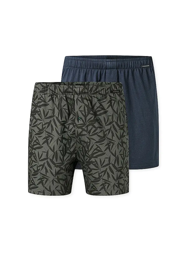 SCHIESSER | Boxershorts lot de 2 assortis 12 | Bleu