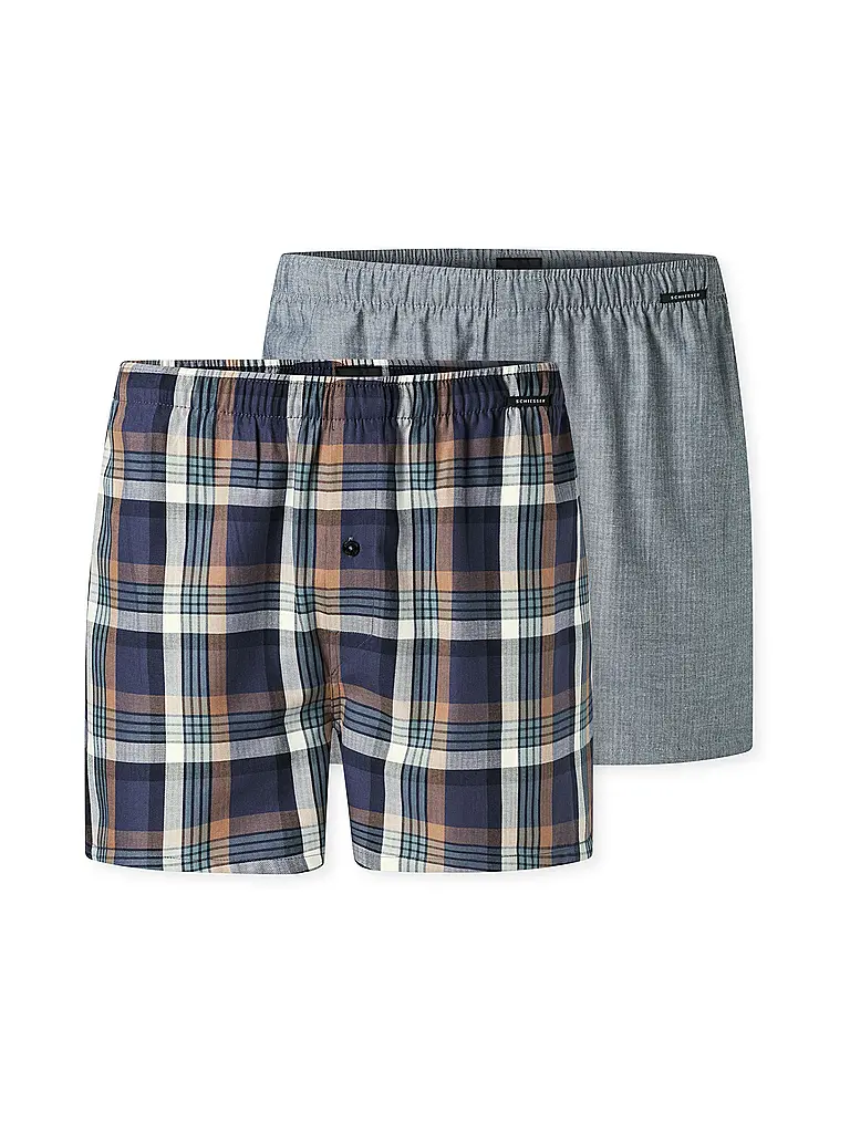 SCHIESSER | Boxershorts lot de 2 assortis 4 | blau
