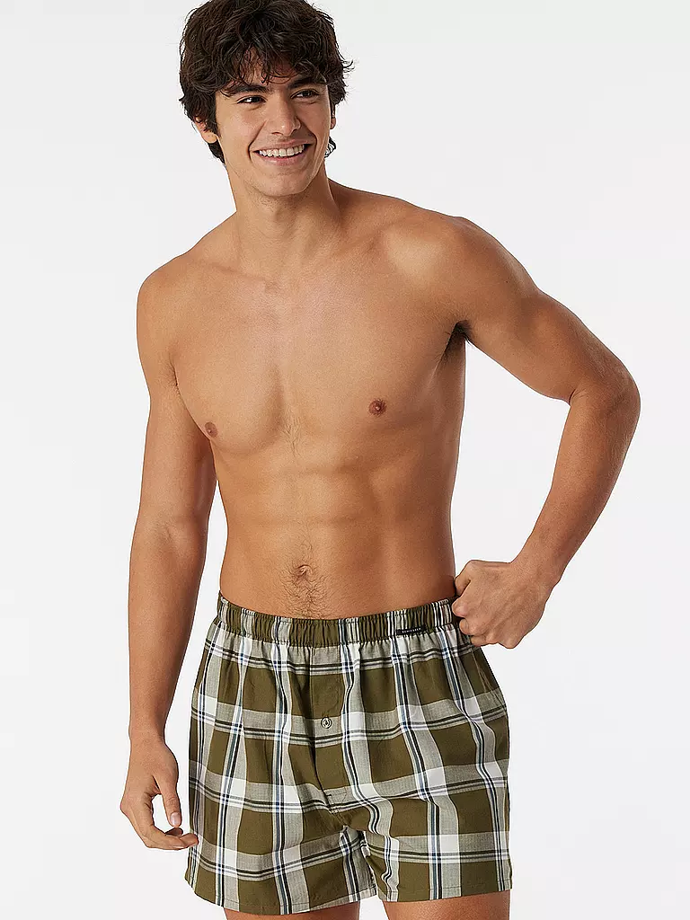 SCHIESSER | Boxershorts lot de 2 assortis 4 | olive