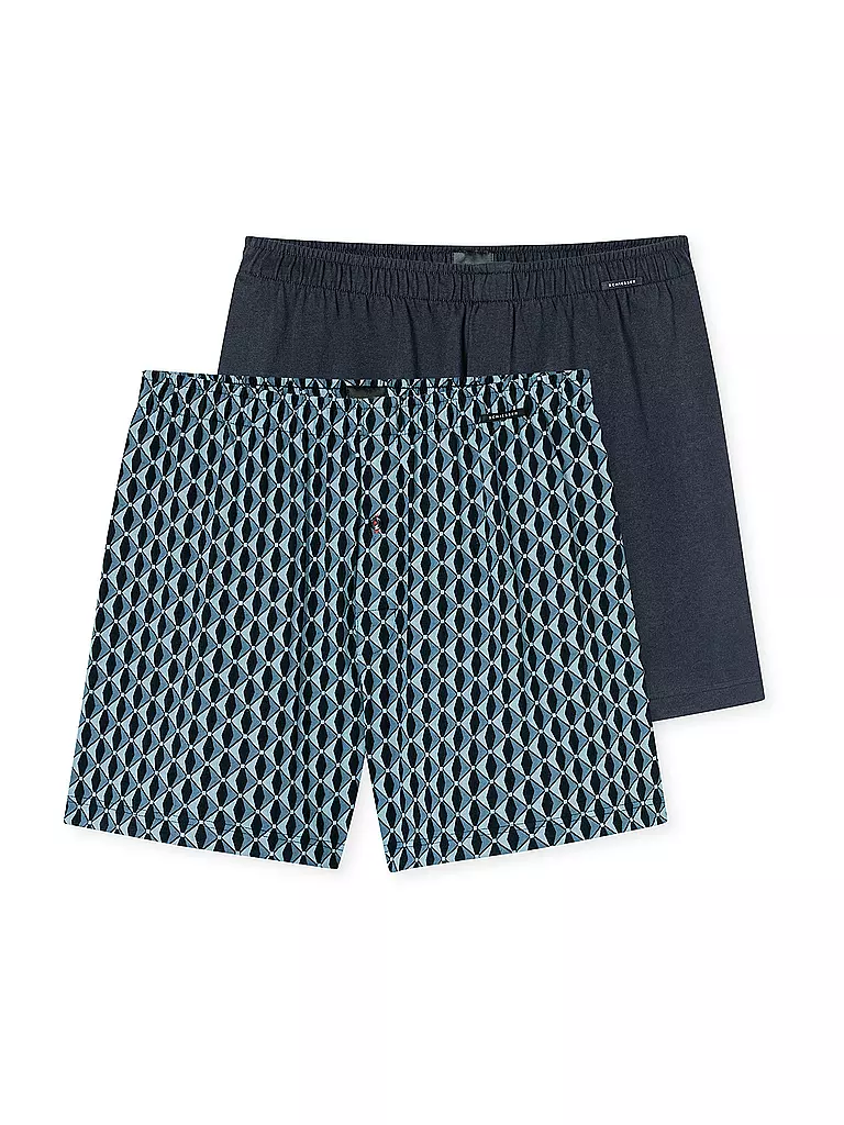 SCHIESSER | Boxershorts Lot de 2 assortis 8 | Bleu