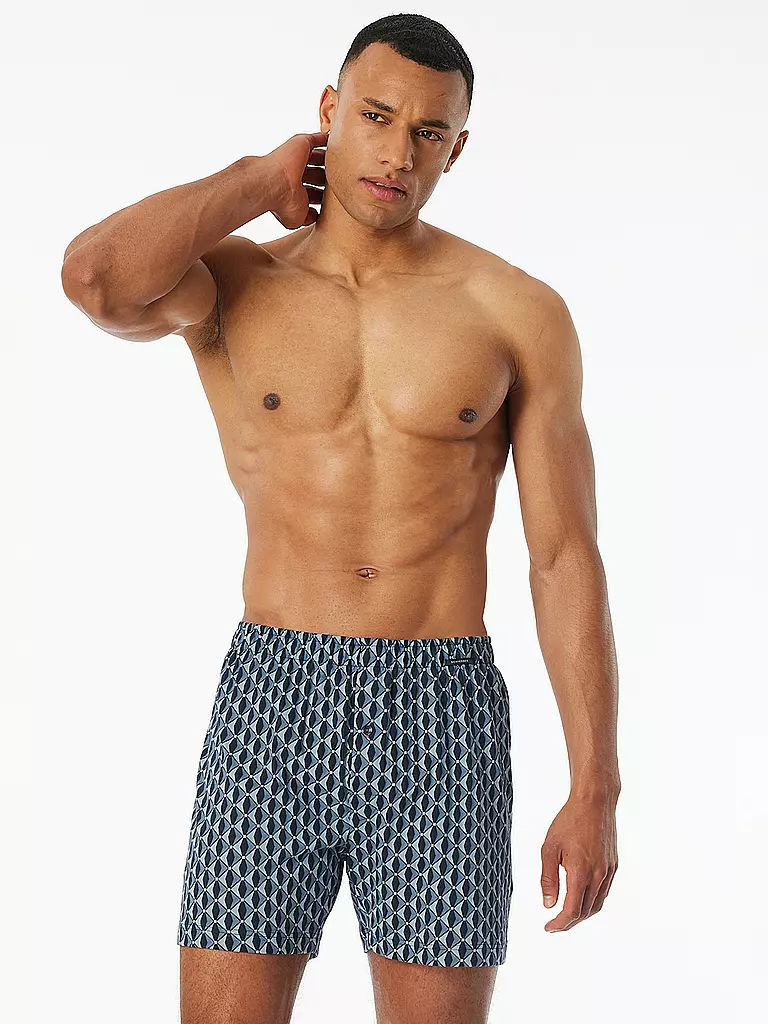 SCHIESSER | Boxershorts Lot de 2 assortis 8 | Bleu