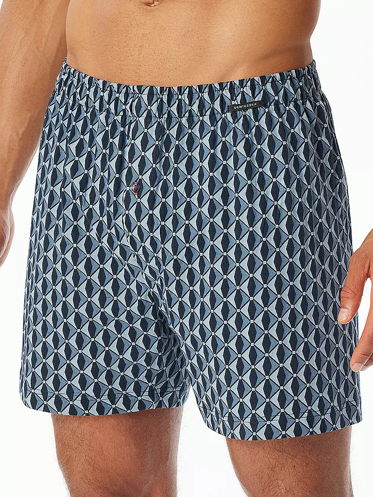 SCHIESSER | Boxershorts Lot de 2 assortis 8 | Bleu