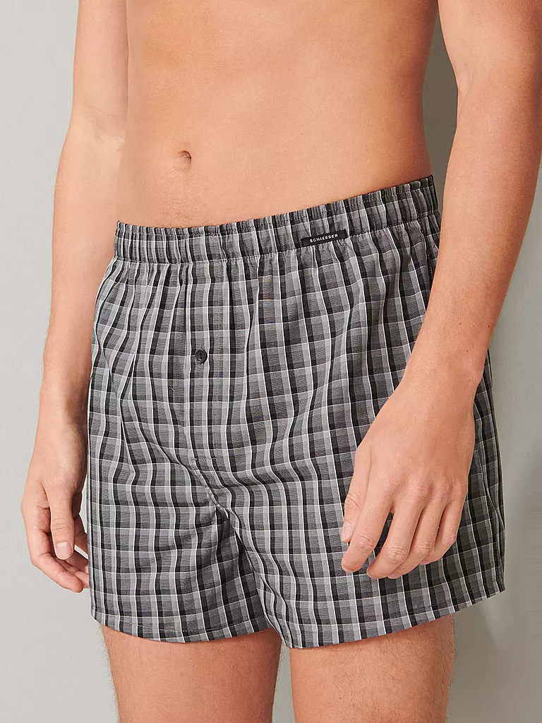 SCHIESSER | Boxershorts Lot de 2 noir | 