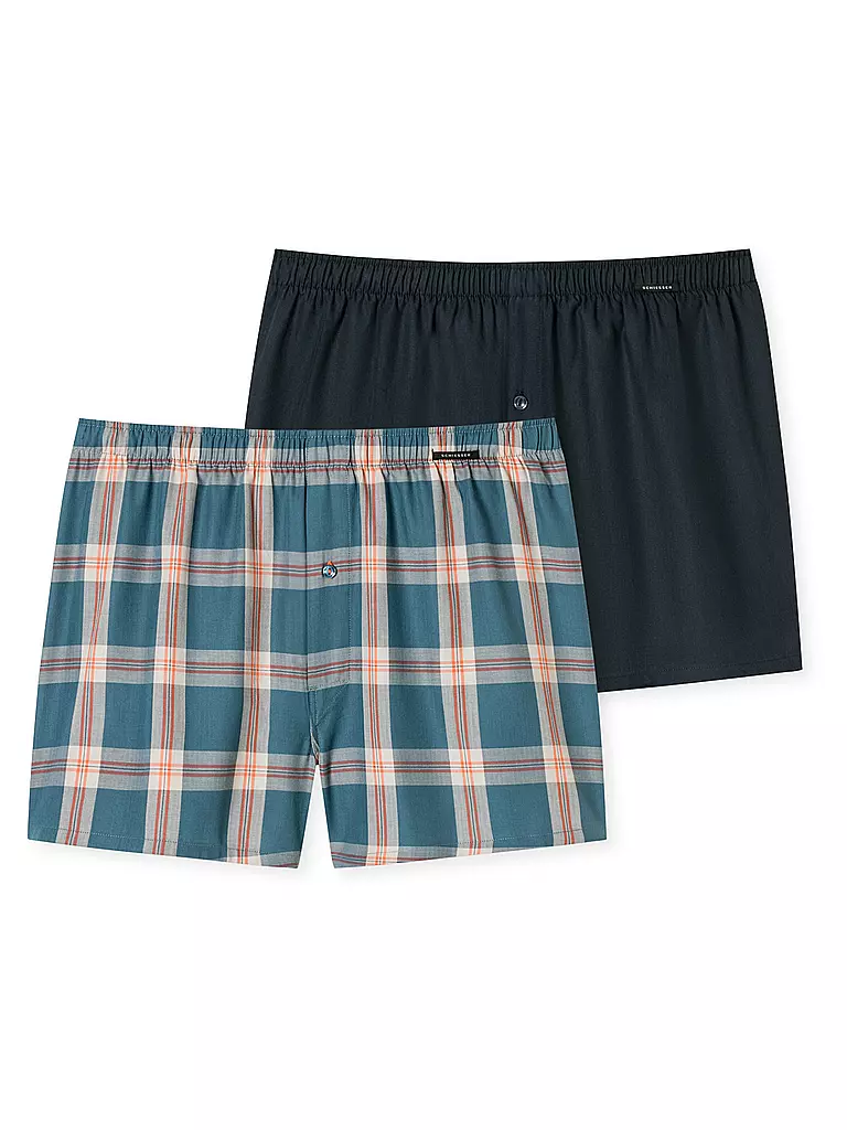 SCHIESSER | Boxershorts lot de 2 | Bleu