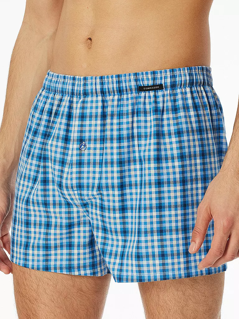 SCHIESSER | Boxershorts lot de 2 | blau
