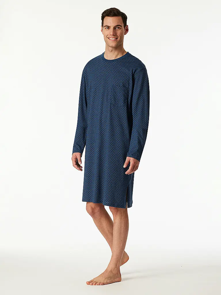 SCHIESSER | Chemise de nuit | Bleu