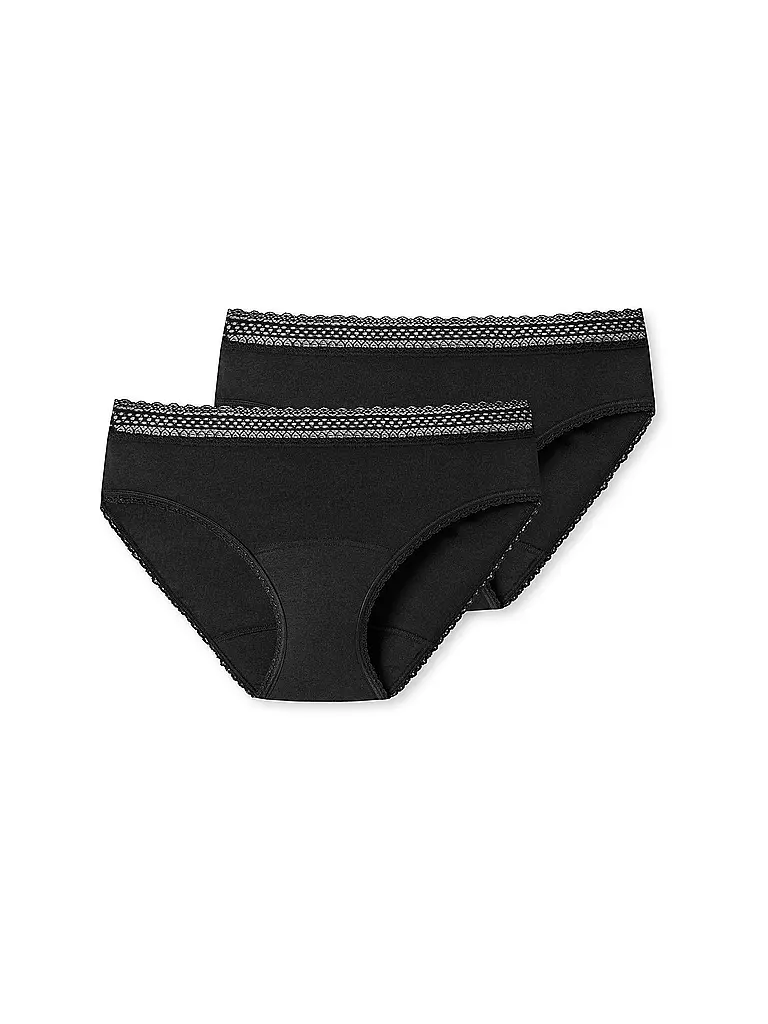 SCHIESSER | Culotte de règles lot de 2 | schwarz