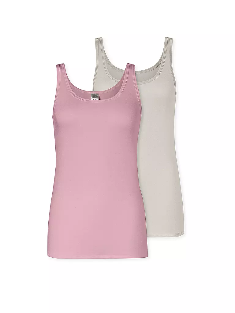 SCHIESSER | Lot de 2 débardeurs | Rose